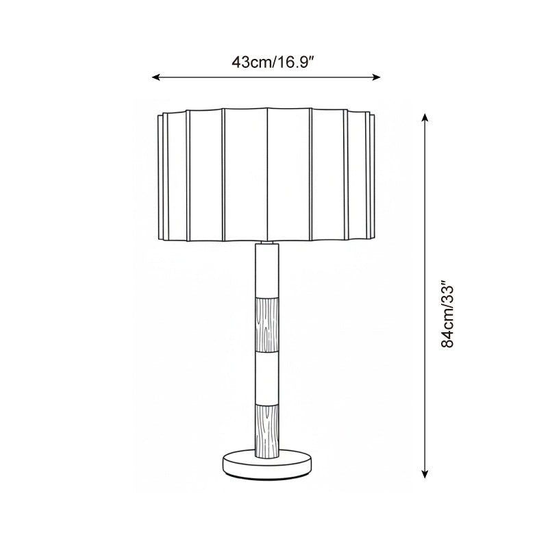 Pleated Grove Table Lamp D216