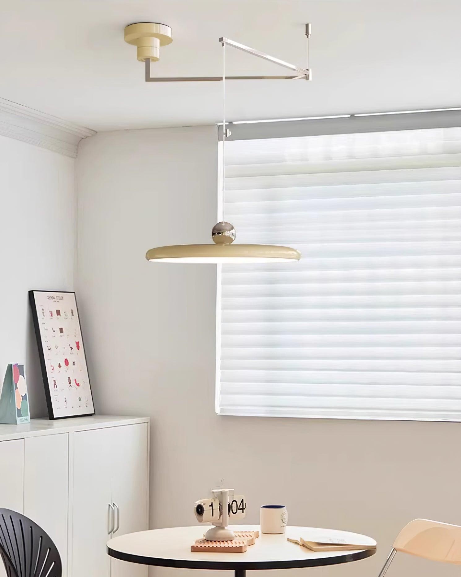 Simple Modern Adjustable Swing Arm Disc Pendant Lamp M110