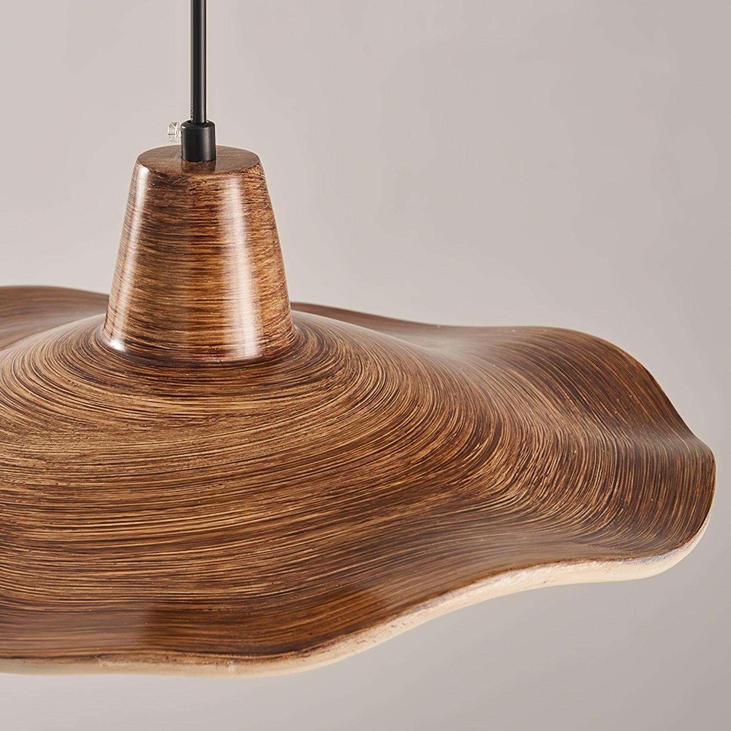 Black Imitation Walnut Wood Grain Kitchen Pendant Lamp M08