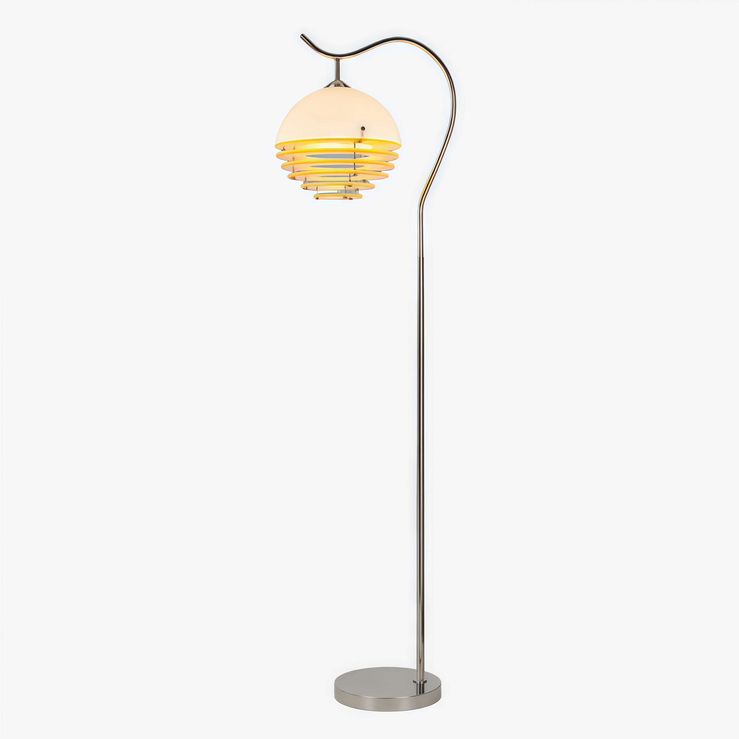 Bauhaus Acrylic & Glass Sunset Floor Lamp for Living Room G77