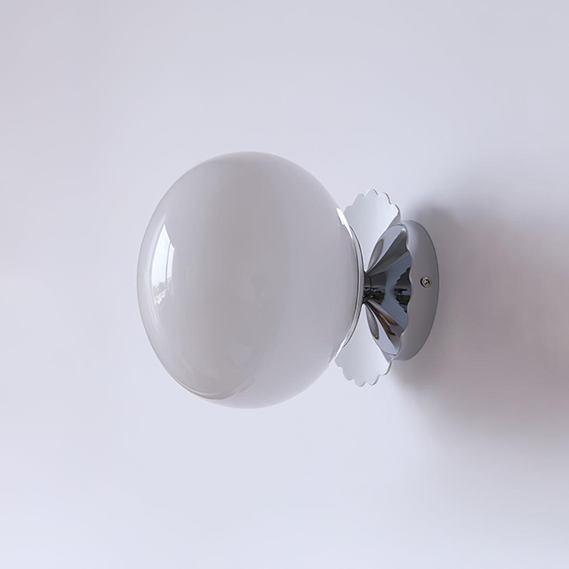 Bauhaus Cream Marshmallow Glass Wall Sconce S129