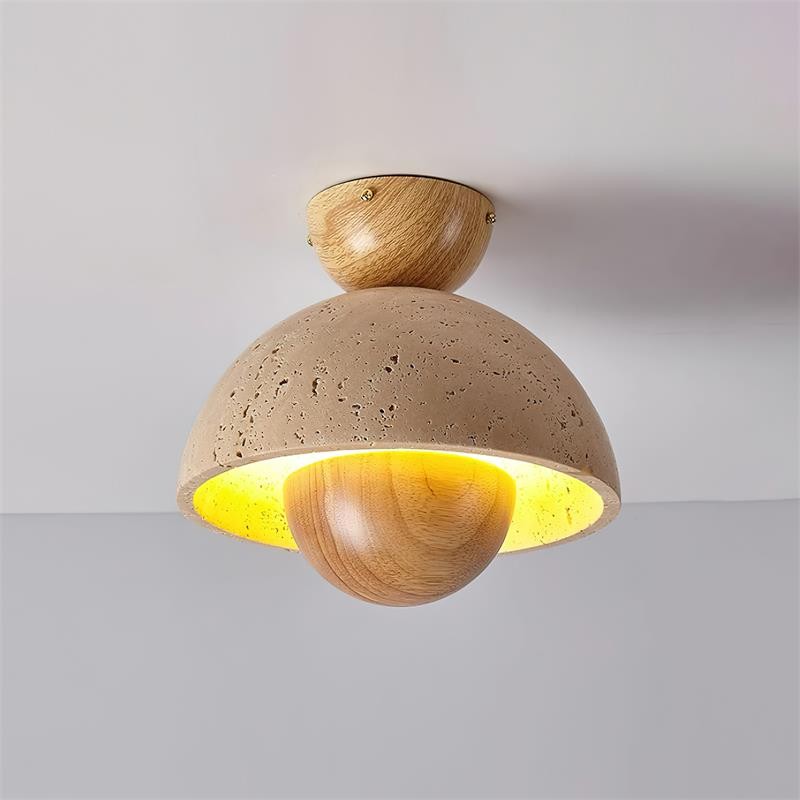 Japanese Wooden Inverted Ceiling Light M189