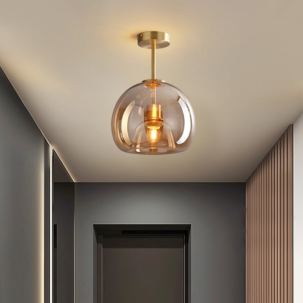 Retro Bubble Concave Glass Ceiling Lamp M104