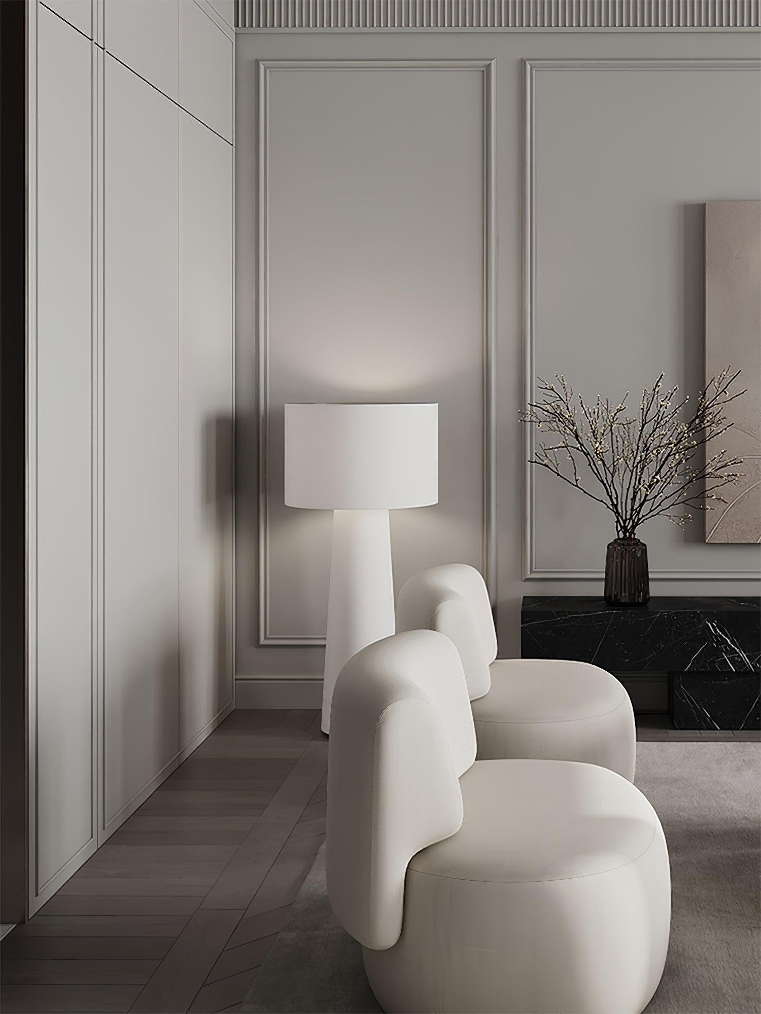 Column Fabric Floor Lamp Suitable For Living Room M76