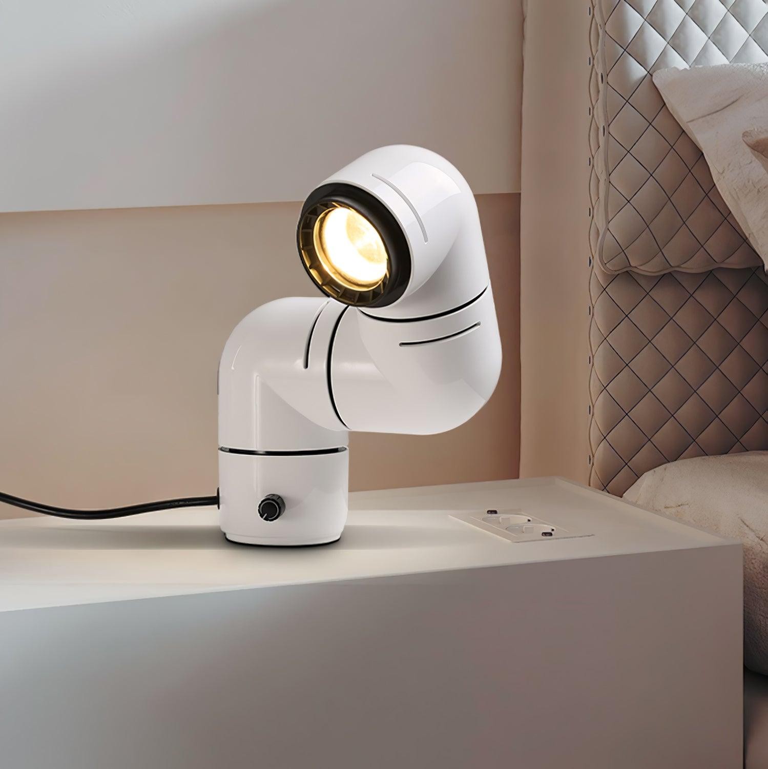 Red Tubular Table Lamp Suitable For Bedroom M20