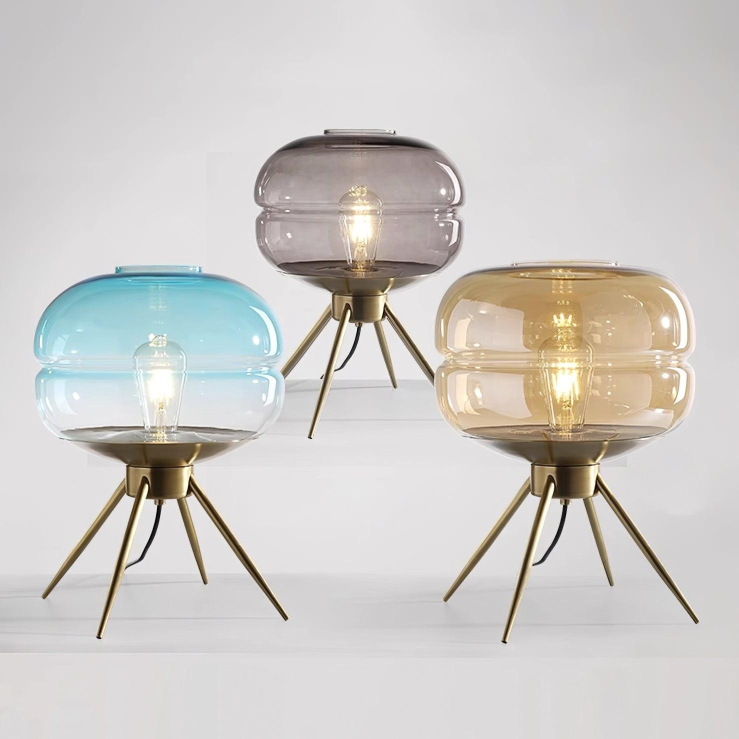 Luxury Personality Colored Glass Cover Tall Table Lamp M234