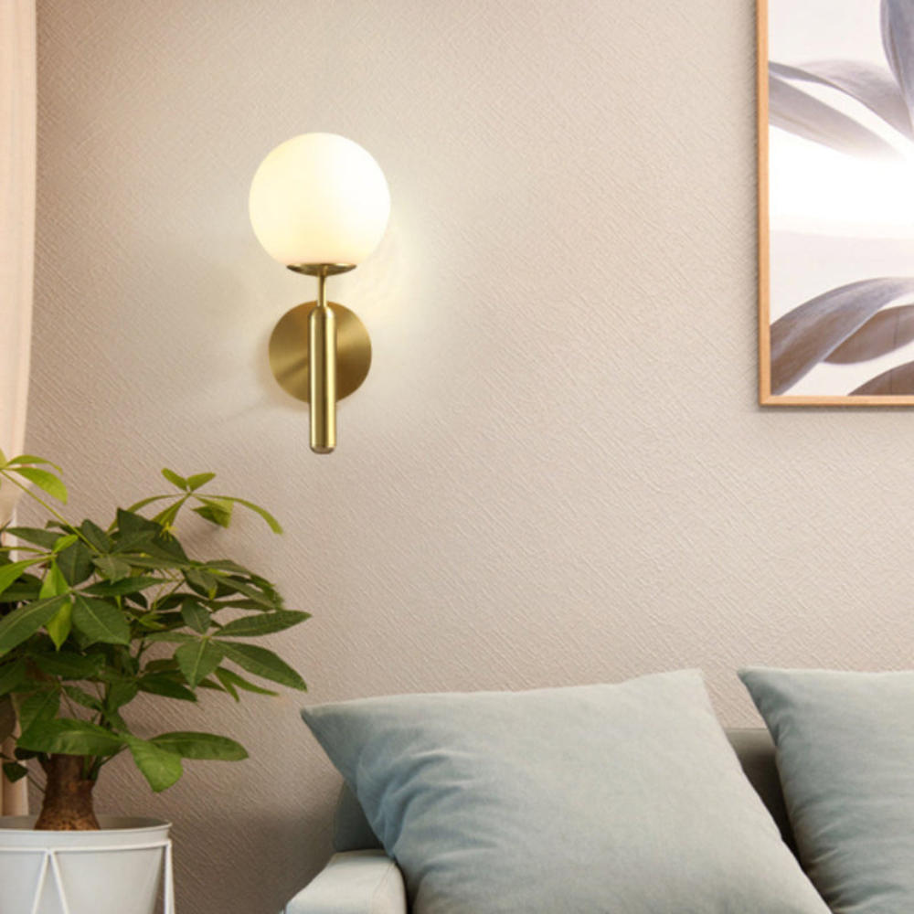Milky Glow Modern Metal Wall Lamp D791