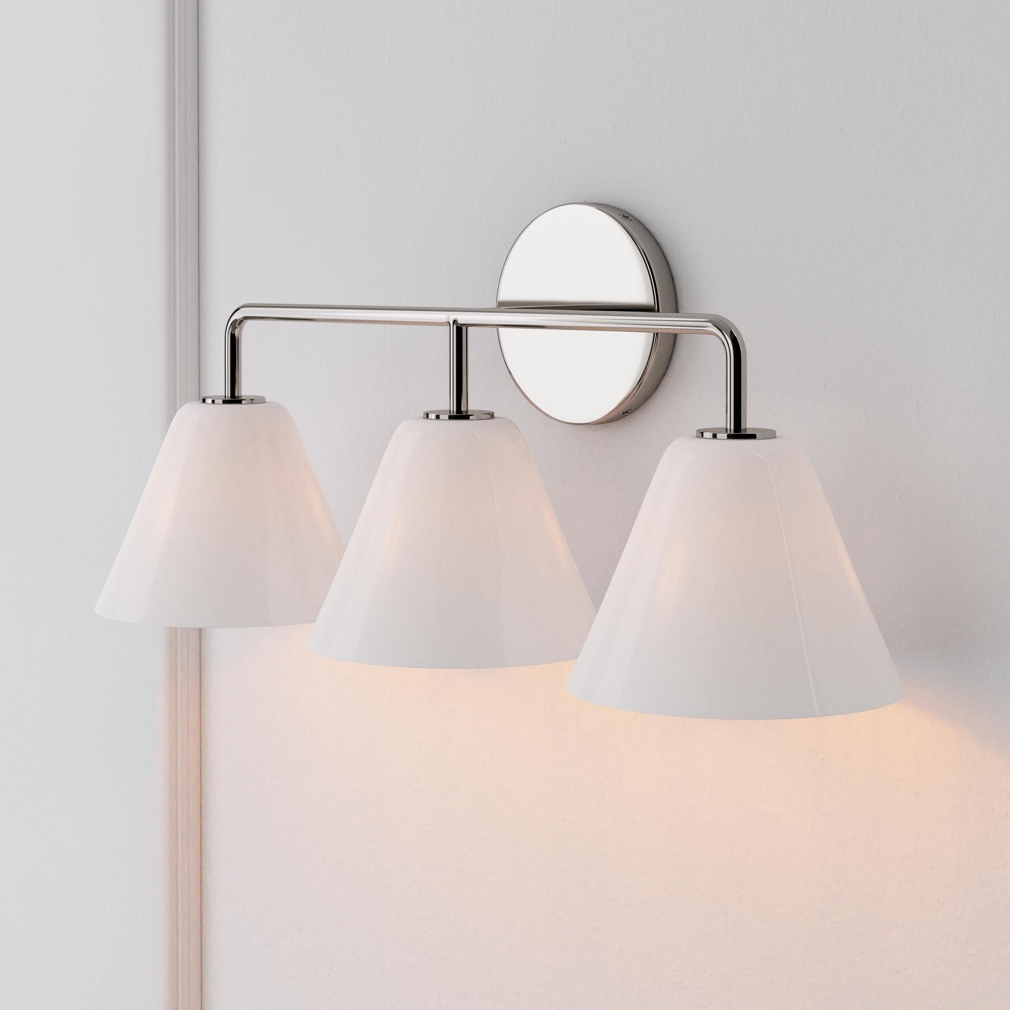 Conica Cone Wall Sconce - 1, 2, 3-Light Modern Glass Lighting T235