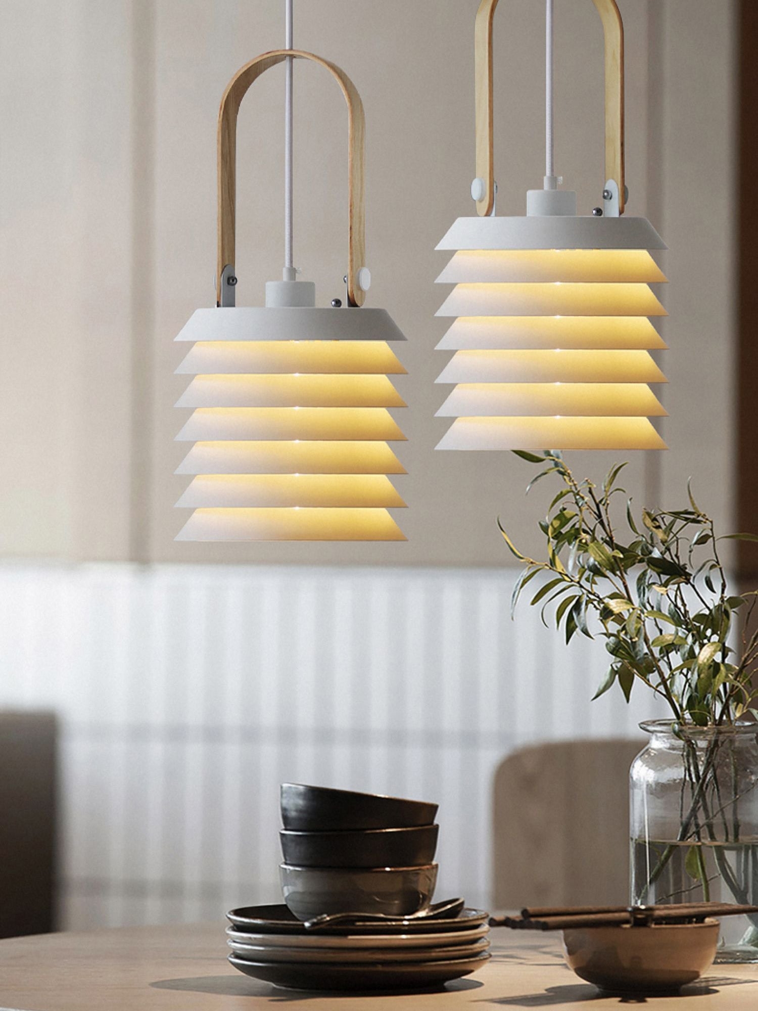 Minimalist Lantern Pendant Lamp D420