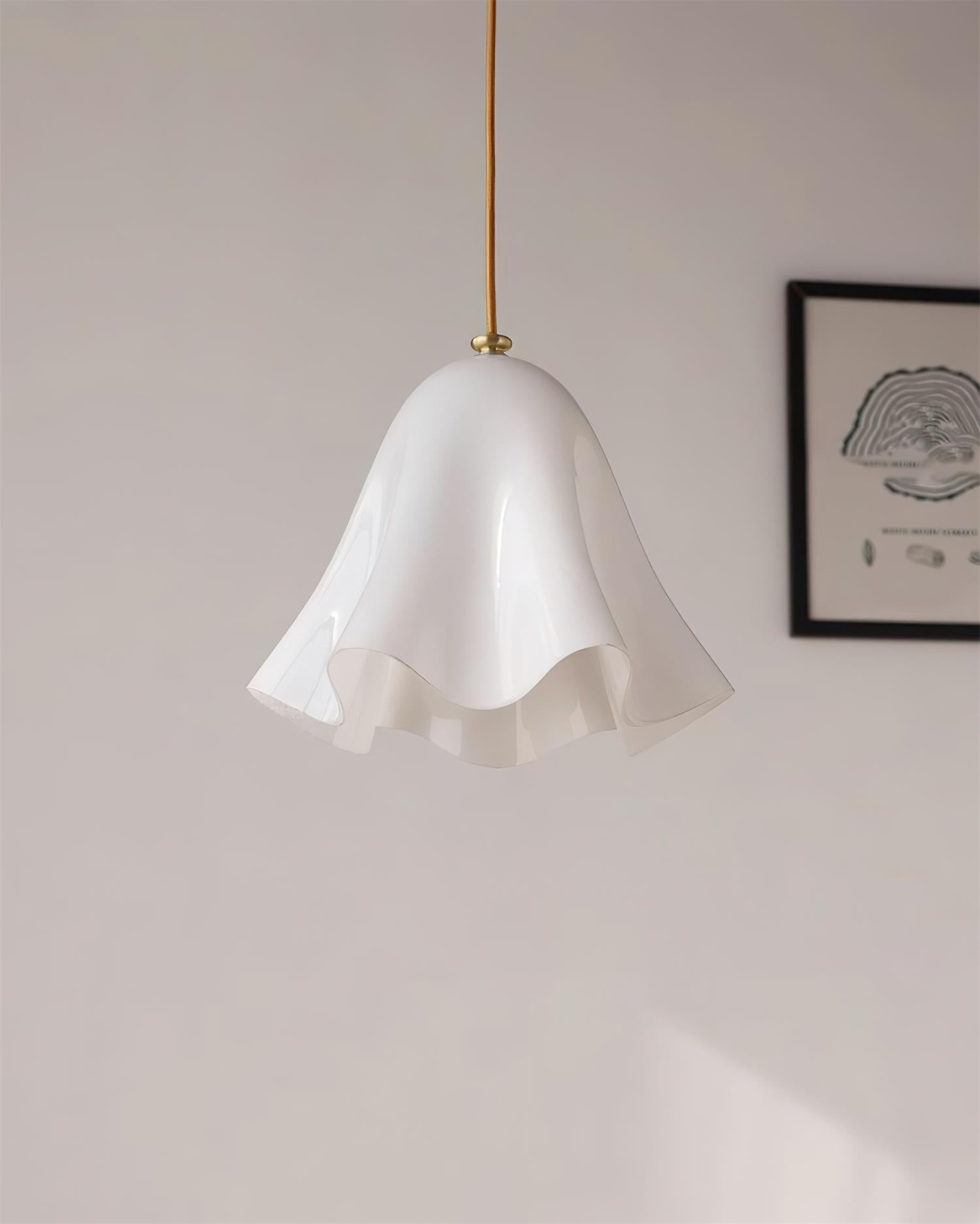 Bellina Artistic Glass Pendant Light - Modern Bloom Inspired Hanging Ceiling Lamp T279