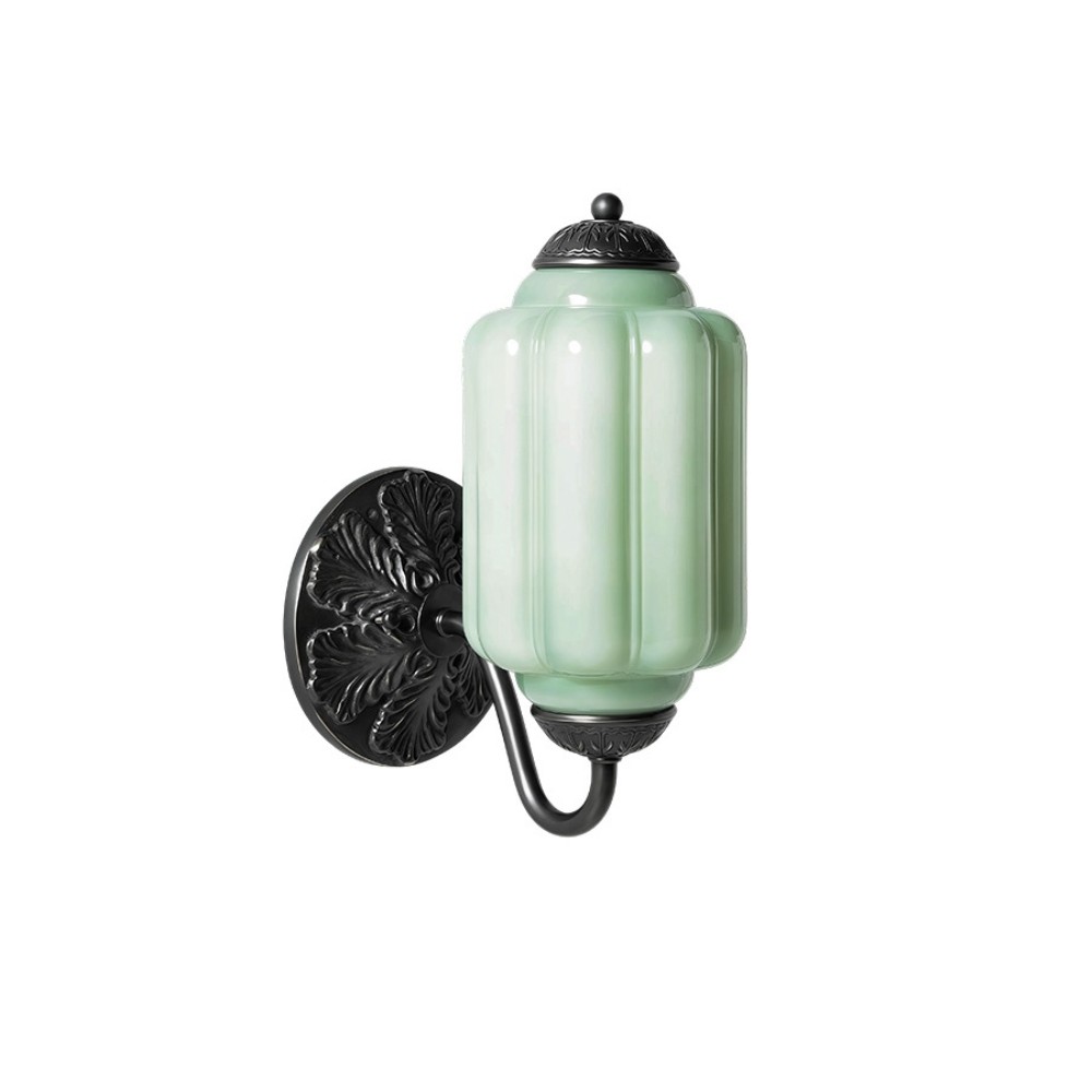 Vintage Glass Candlestick Shaped Wall Lamp M03