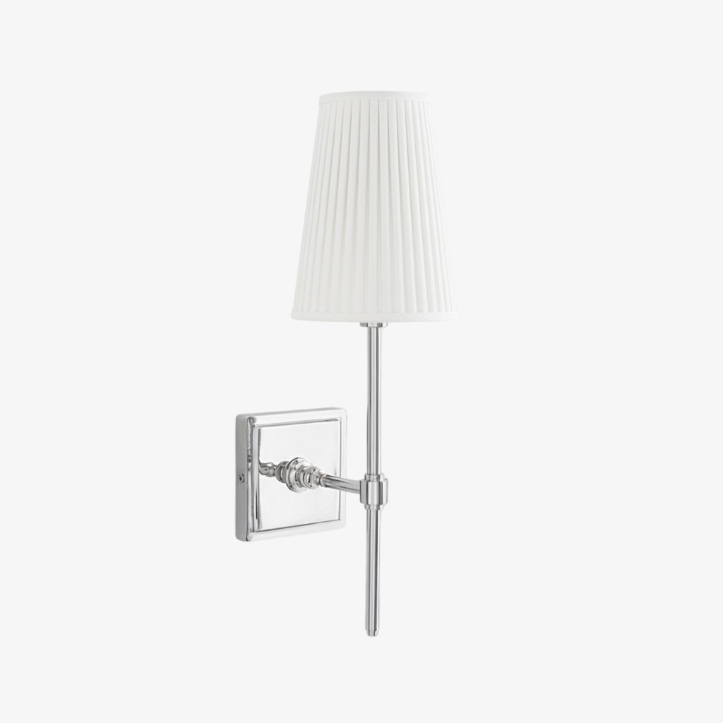 Derlina White Linen Shades Wall Lamp – Retro Metal Multi-Head Lighting Fixture T273