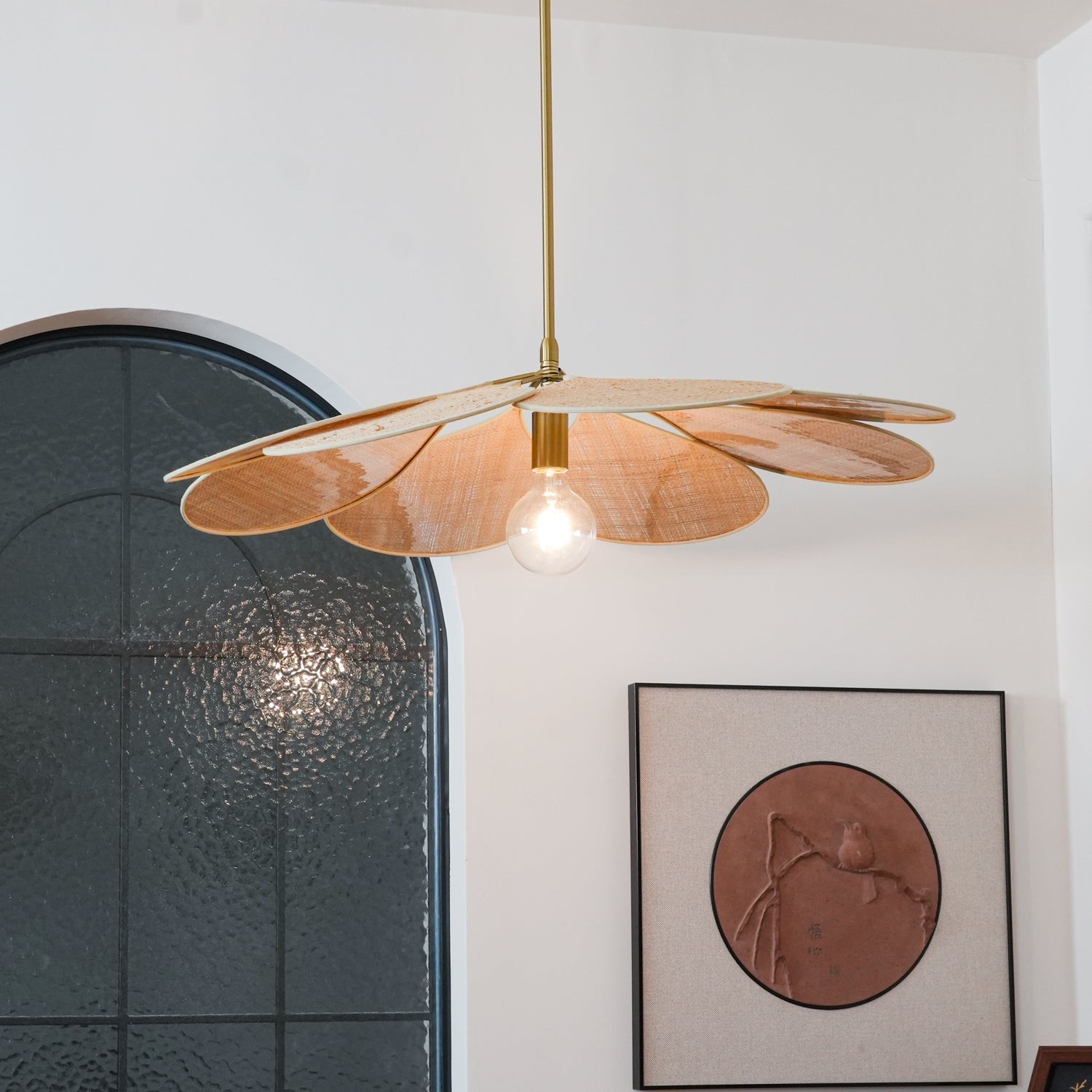 Petals Bloom Rattan Pendant Lamp M532