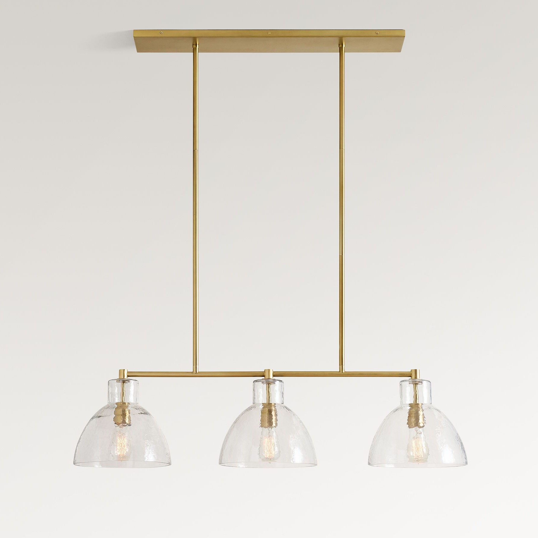 Glavira Recycled Glass Linear Chandelier - Elegant Modern Lighting T050