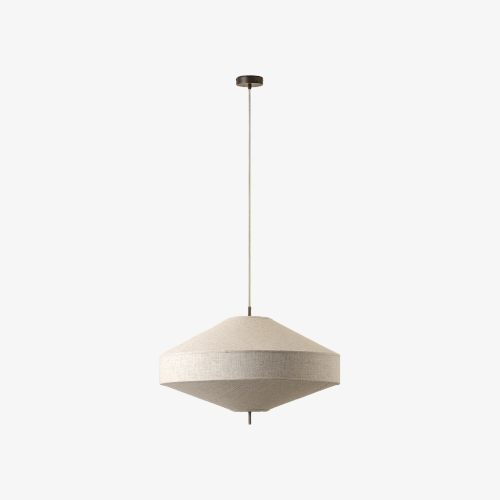 Zalen Layered Linen Pendant - Bronze Ceiling Light for Living & Dining T651