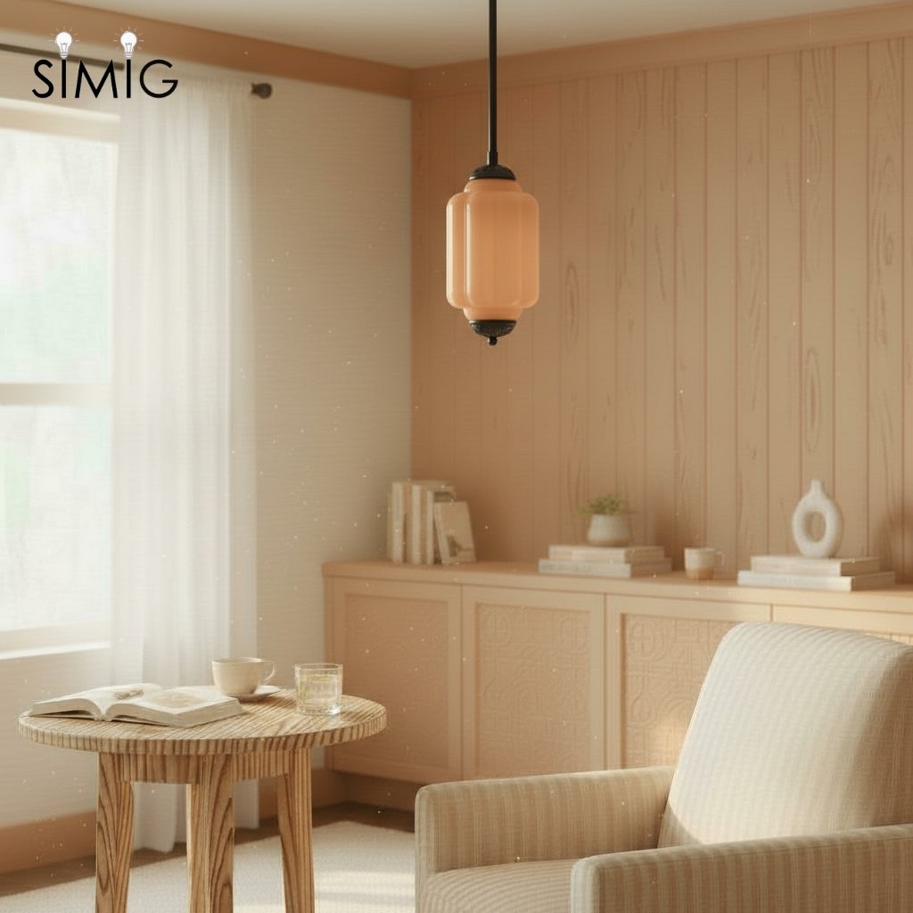 Eloise Simple Glass Irregular Lantern Pendant Lamp G23