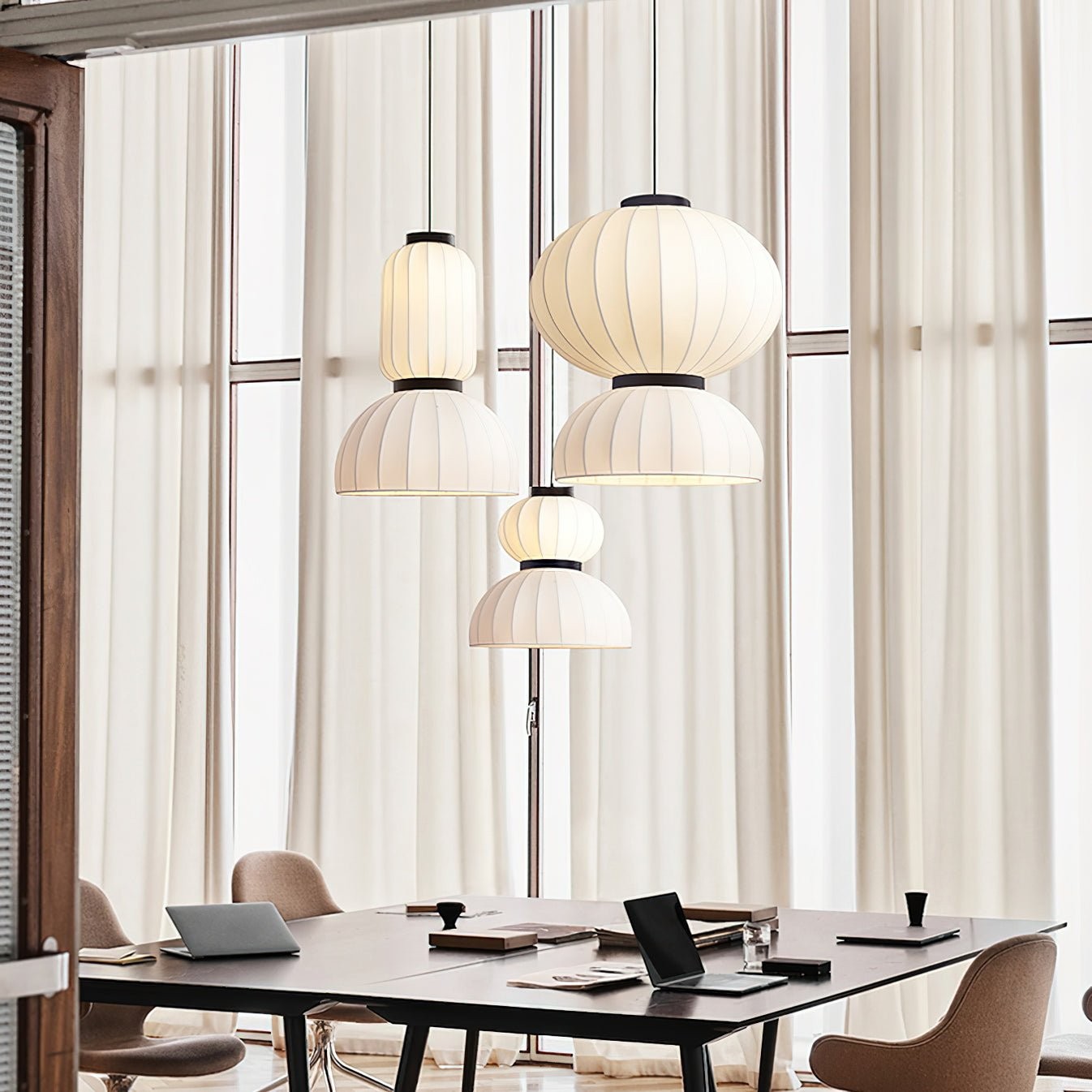 Mulberry Silk Lantern Pendant Light M536