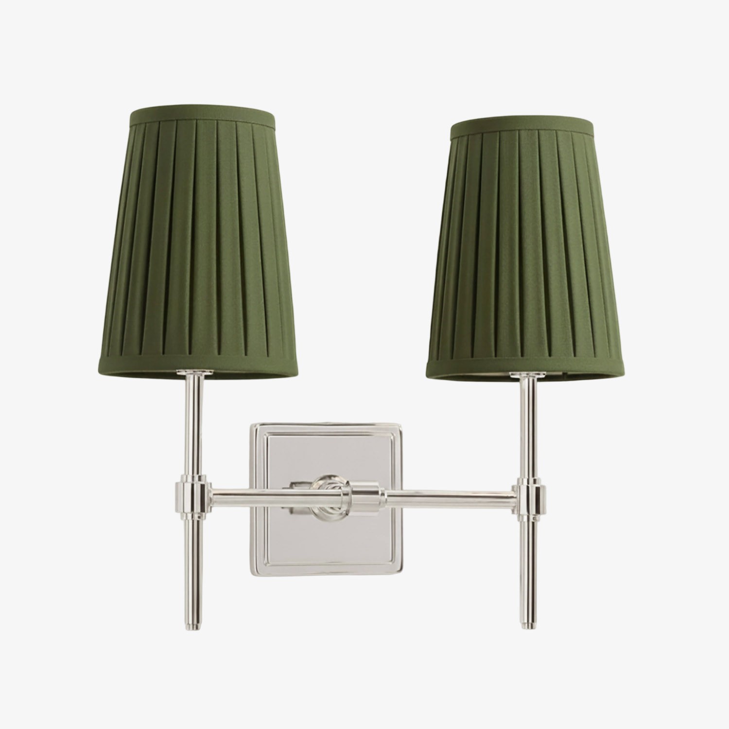 Derlina White Linen Shades Wall Lamp – Retro Metal Multi-Head Lighting Fixture T273