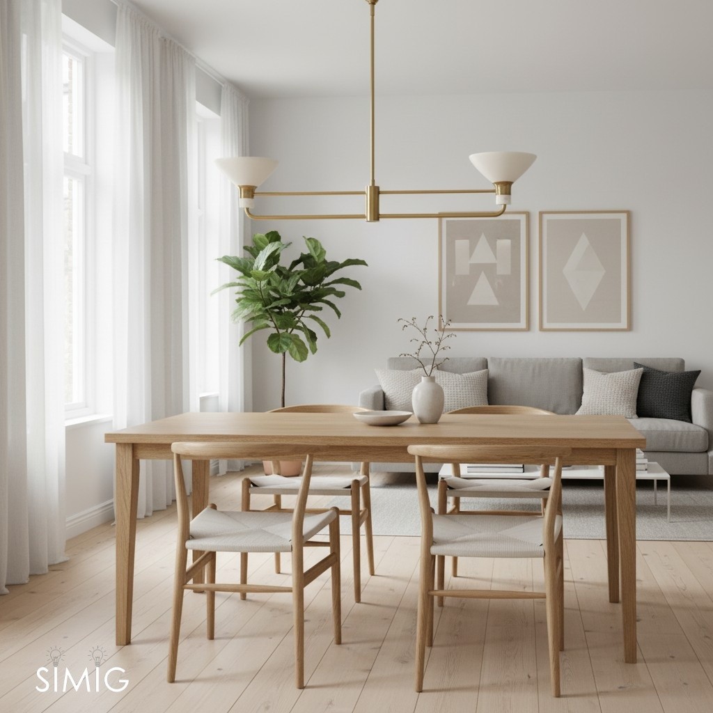 Calvor Adjustable Linear Chandelier – Porcelain & Bronze Pendant Light for Dining Rooms T126