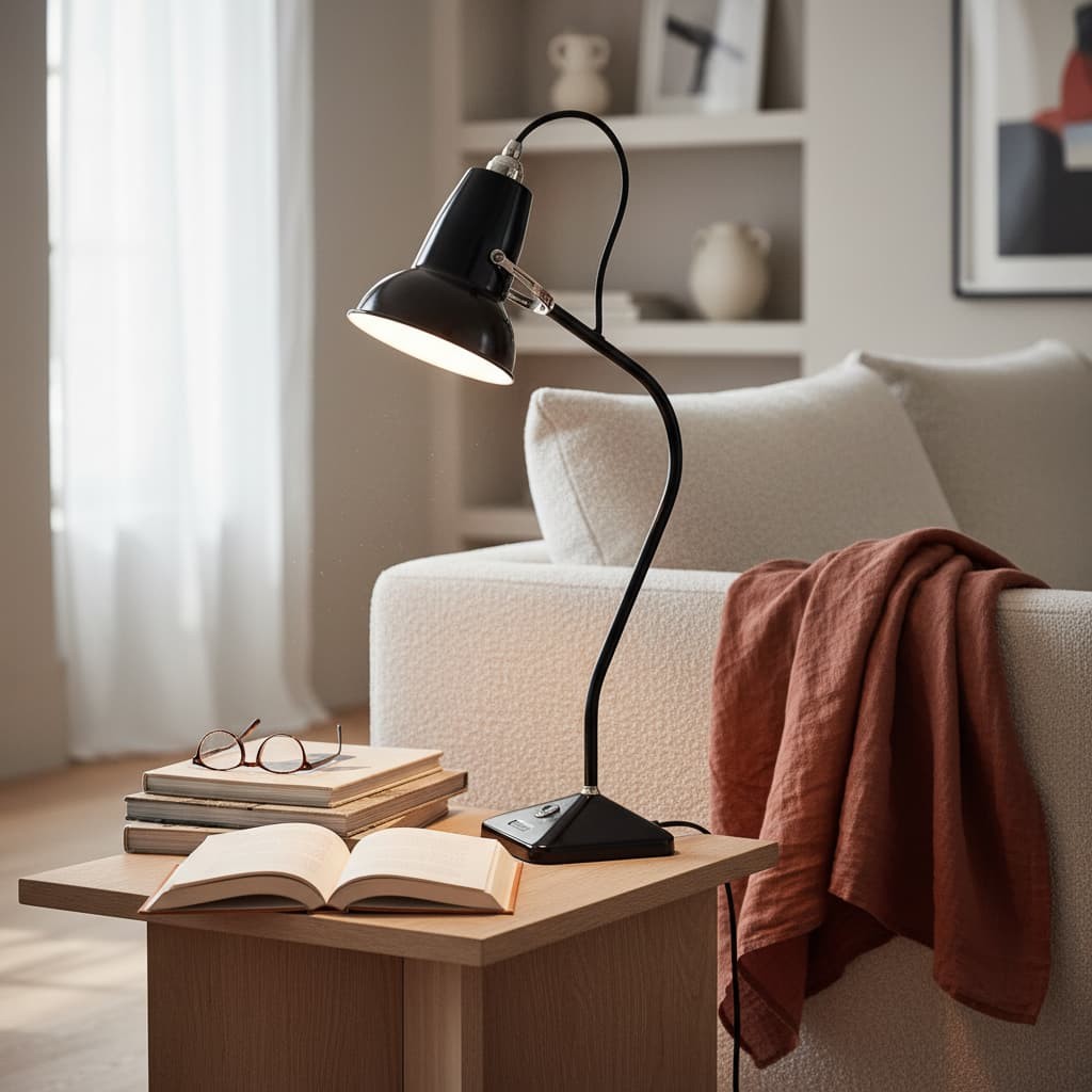 Modryx Mini Table Lamp - Pyramid Base Classic Heritage Design for Home T574