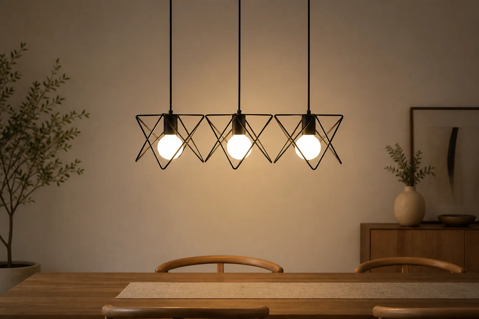 Lampa wisząca ZIG ZAG stylizowana na styl życia