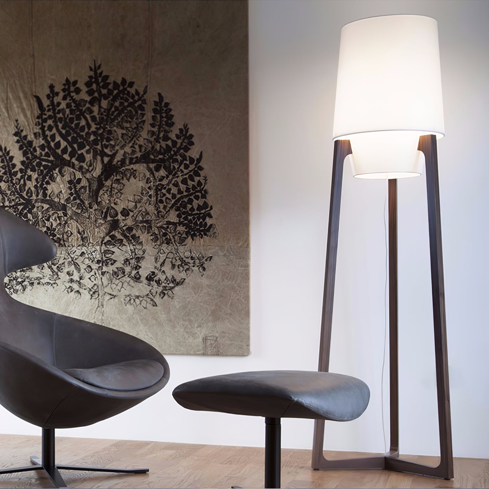 Modern Simple Chinese Style Solid Wood Floor Lamp M150