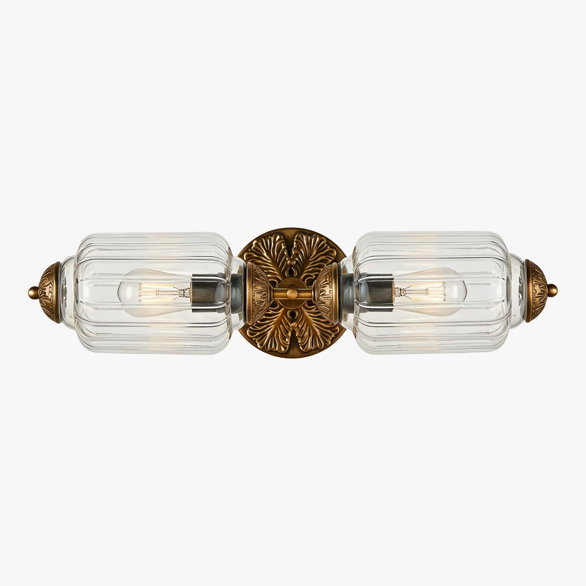 Eloise Brass Wall Sconce – Elegant Milk Glass Vintage Lighting T290