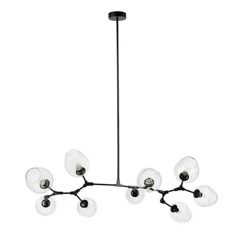 Asymmetrical Articulated Globe Branching Bubble Chandelier