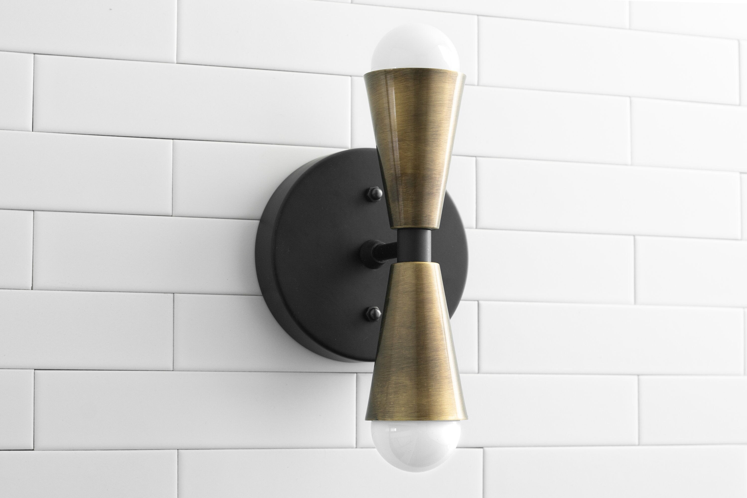Pyralis Cone Linear Statement Wall Sconce - Modern Two Light Fixture T334