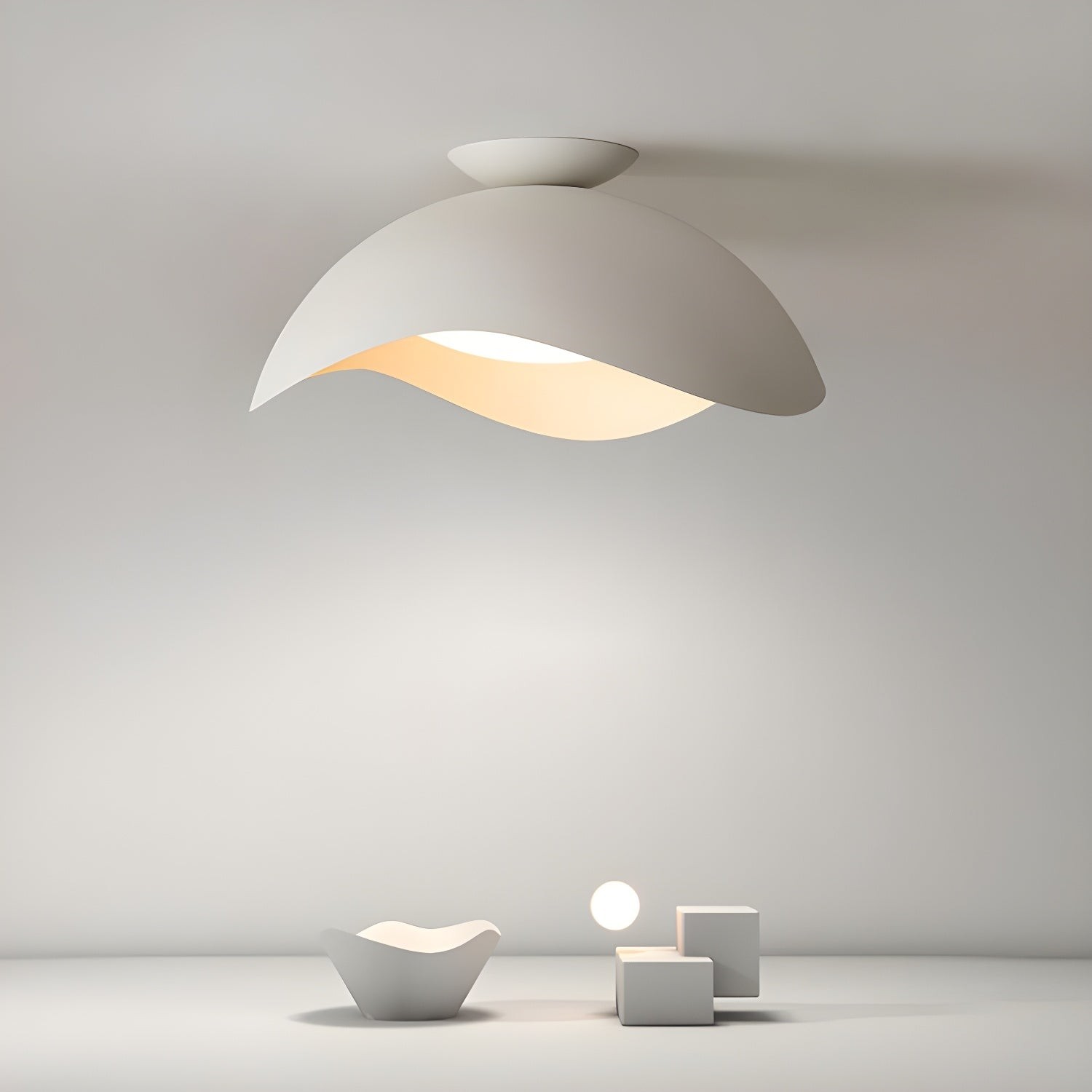 Simple Wave Ceiling Light M23