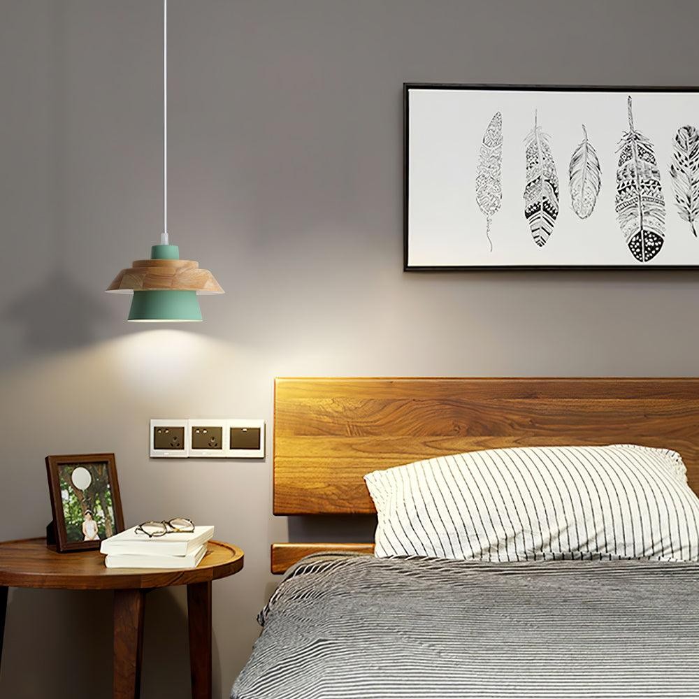 Stone Wood Pendant Lamp M419