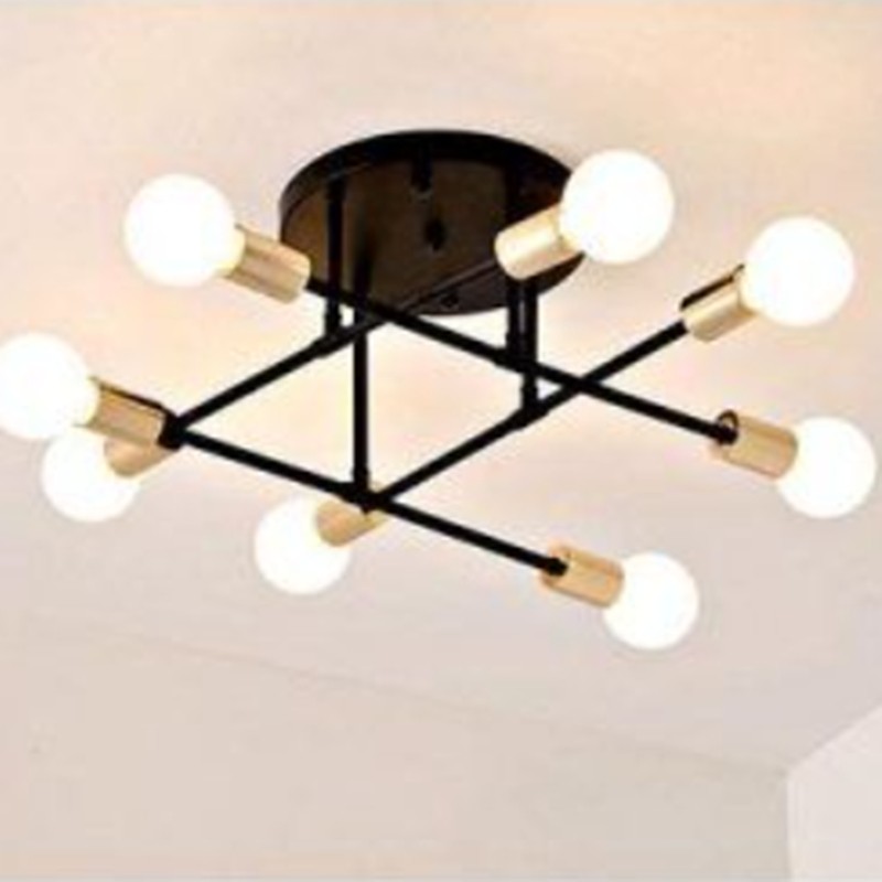 Smuxi 6/8 Head LED Industrial Iron Ceiling Light
