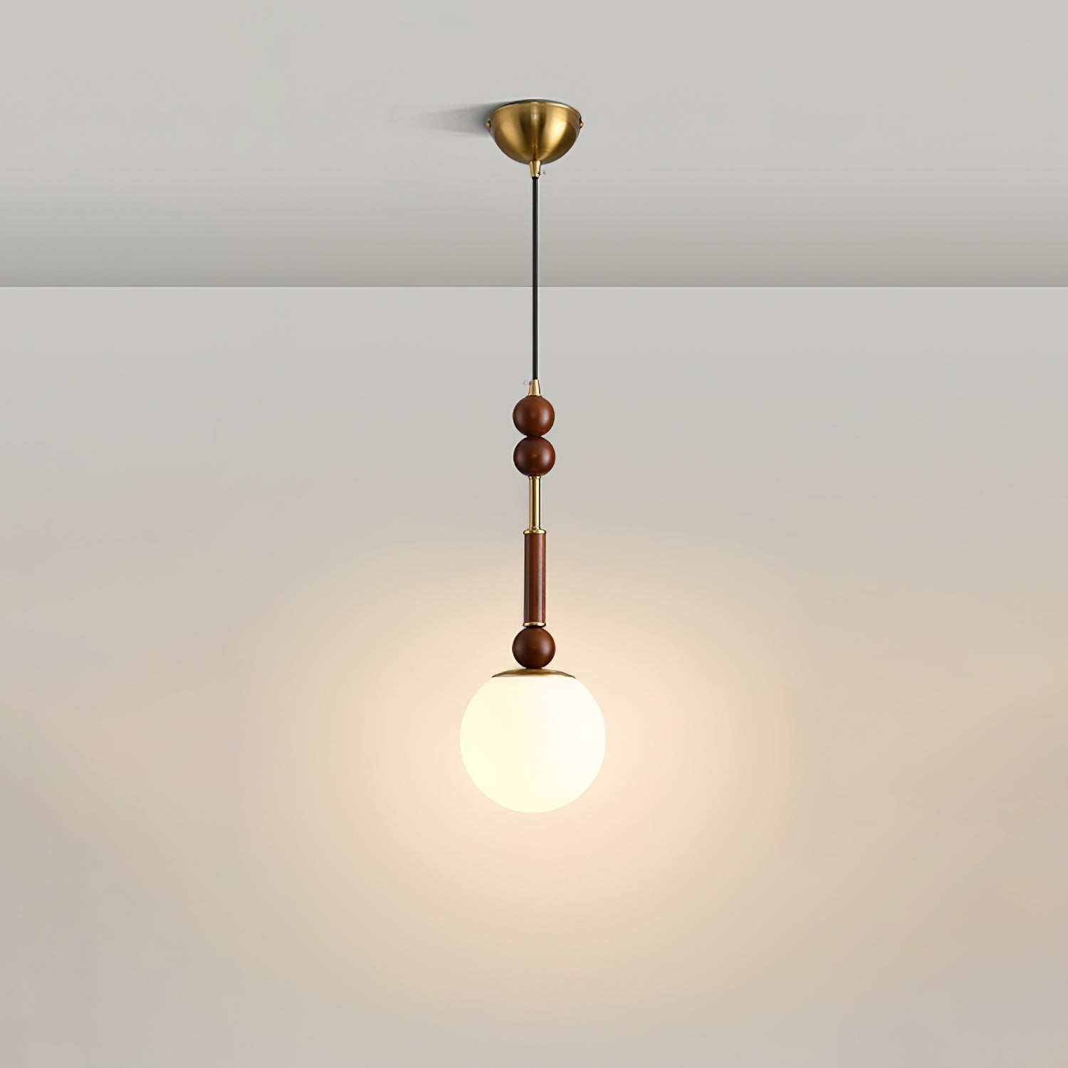 Retro Solid Wood Series Pendant Lamp M524