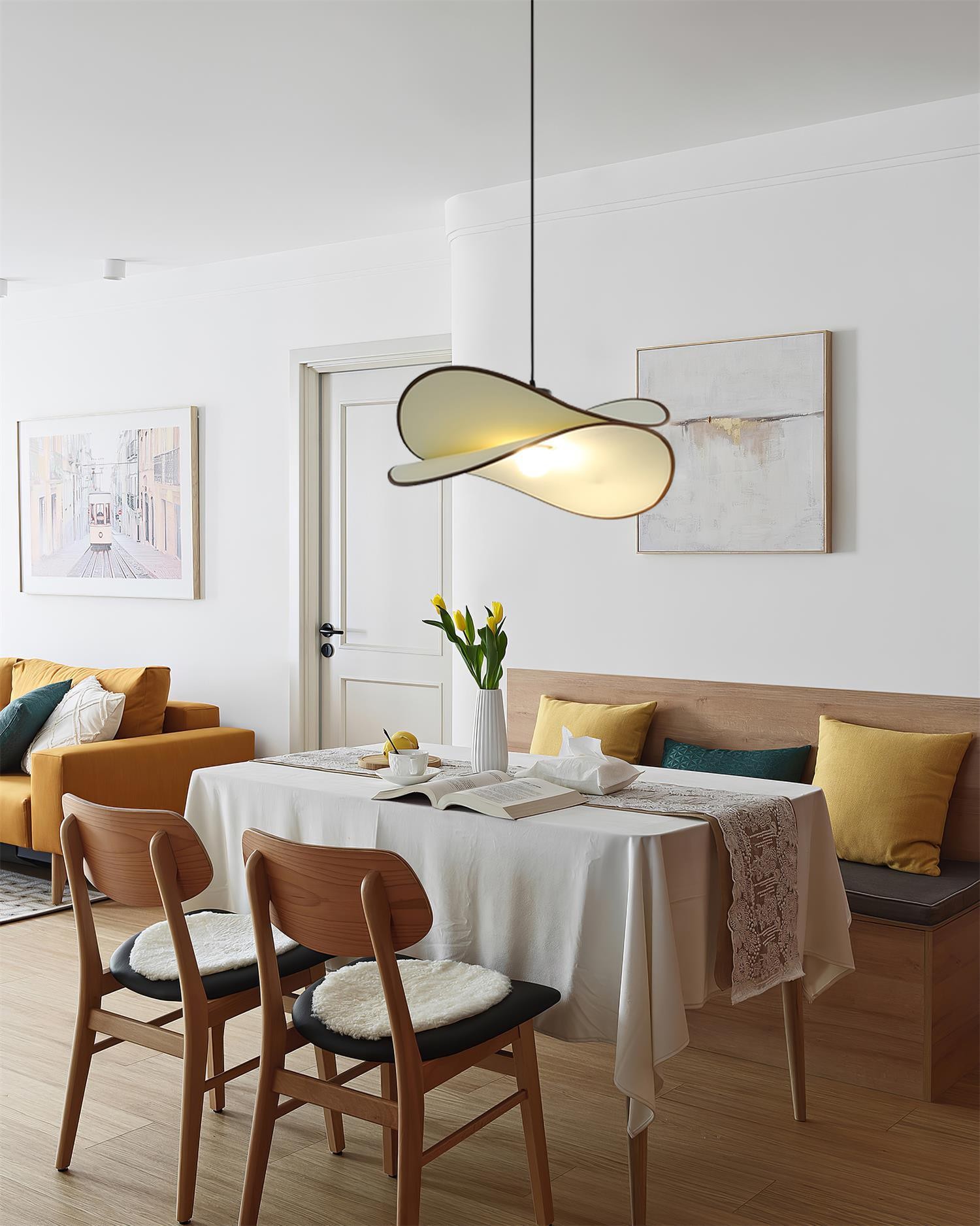 Wabi Sabi Fabric Crisp Pendant Lamp M356
