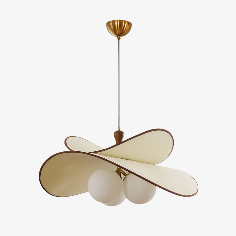 Orrise Floating Glass Globe Pendant with Metal Accents - Modern Minimalist lights for Kitchen T563