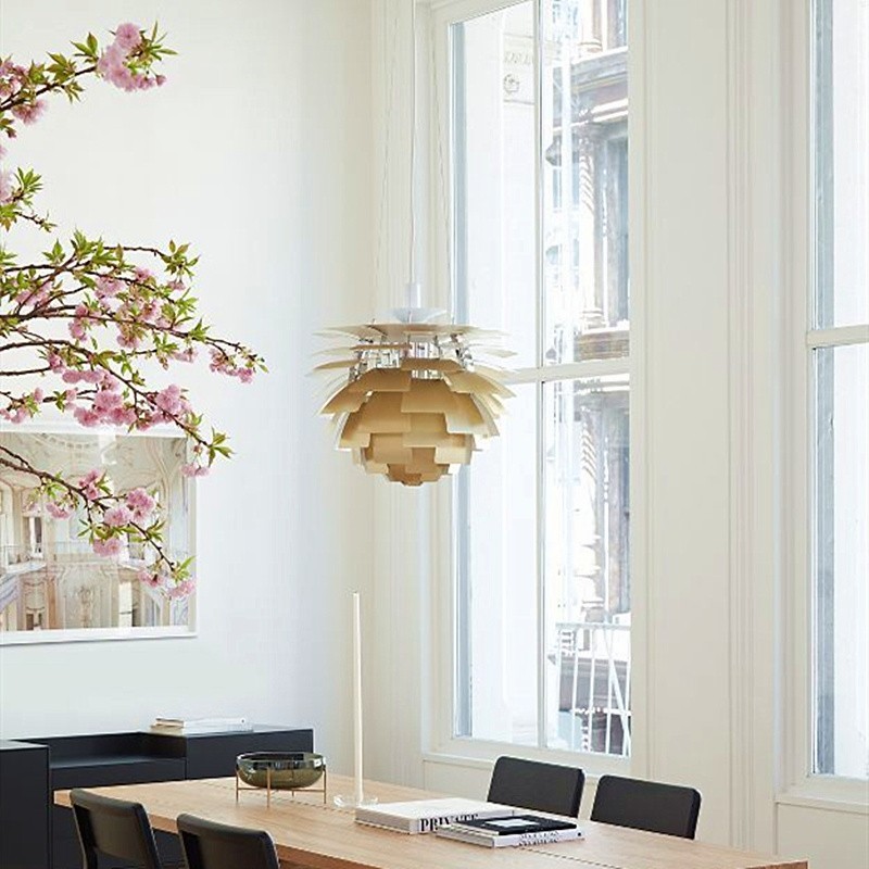 Modern Sculptural Layered Pendant Light