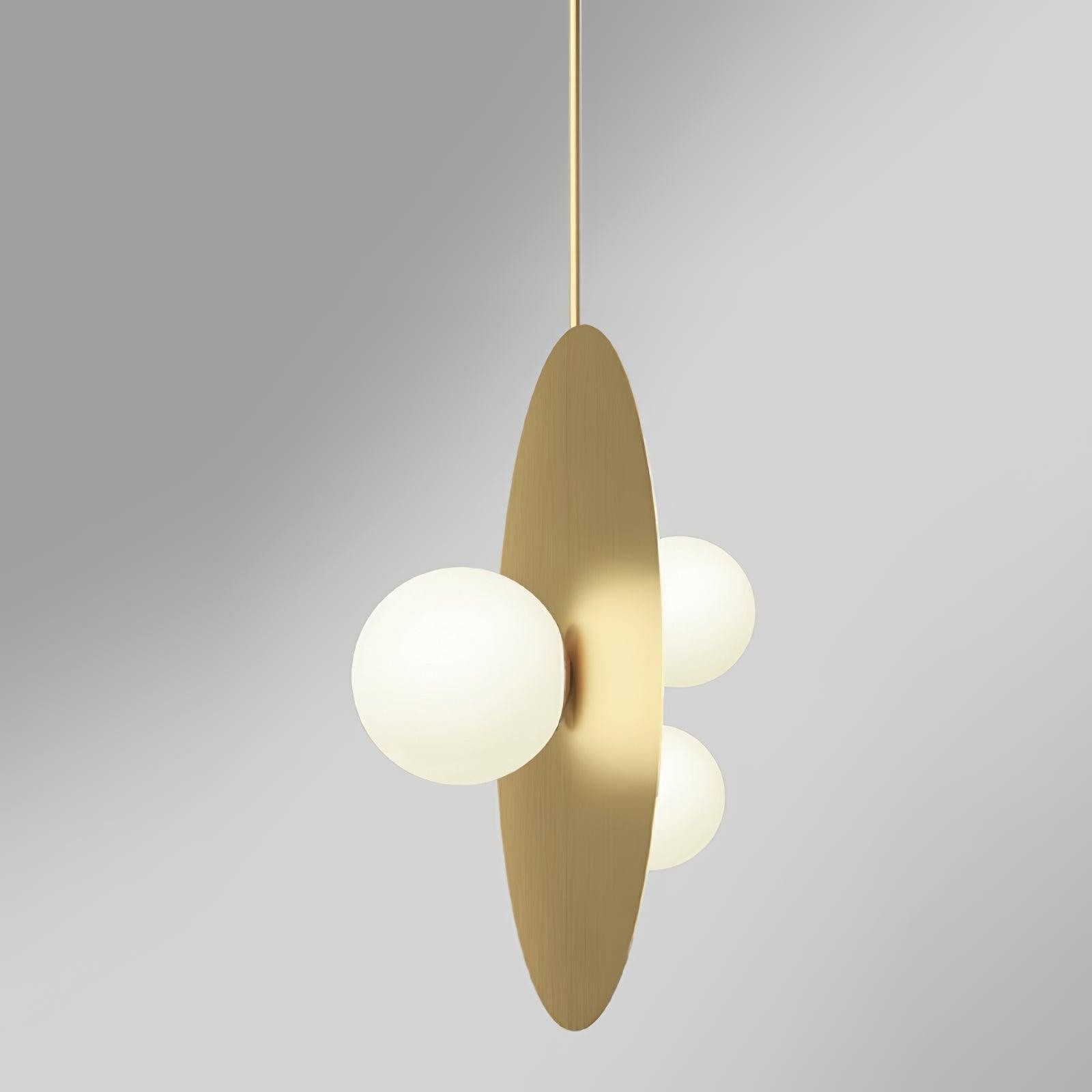 Metal Disc With Ball Pendant Light M94