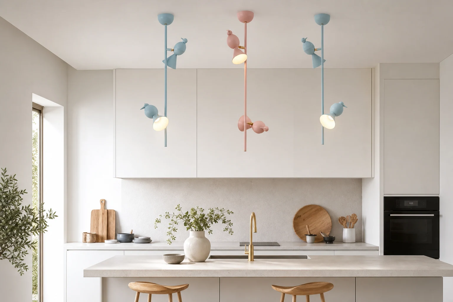 Lampa wisząca w kształcie ptaka FLYCATCHER w stylu lifestylowym