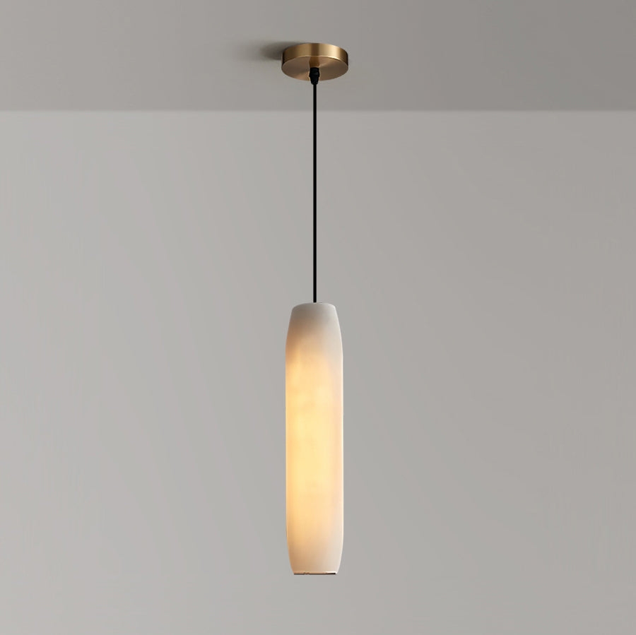 Alabaster Flute Pendant Light D436