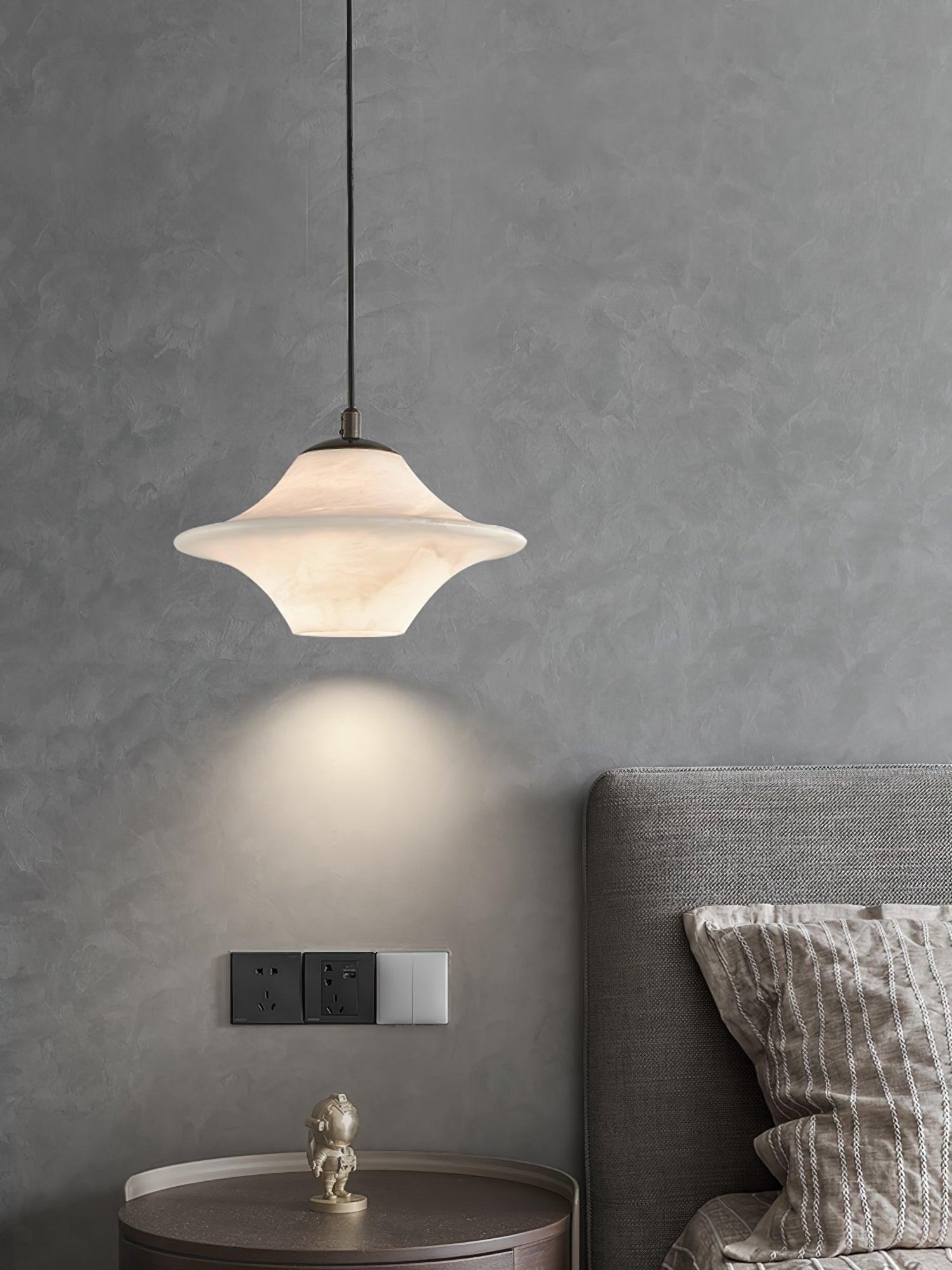Saucer Alabaster Pendant Light M517