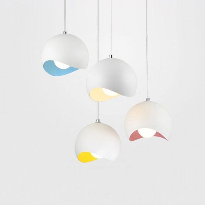Creative Semi Eggshell Metal Pendant Light S158