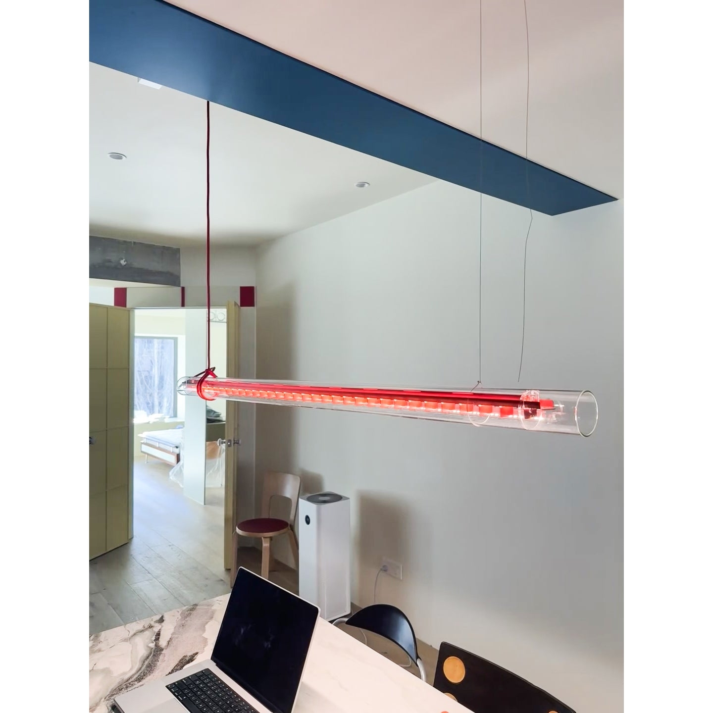 Tubular Linear LED Pendant Lamp D696