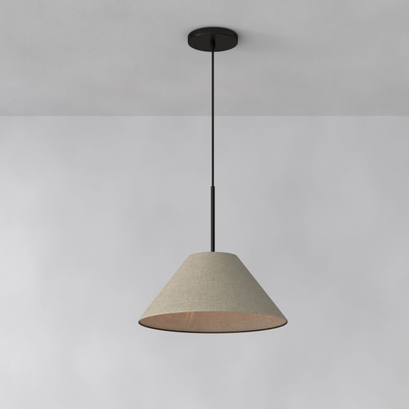 Conica Sculptural Fabric Cone Pendant Light - Modern Design for Dining Room T089