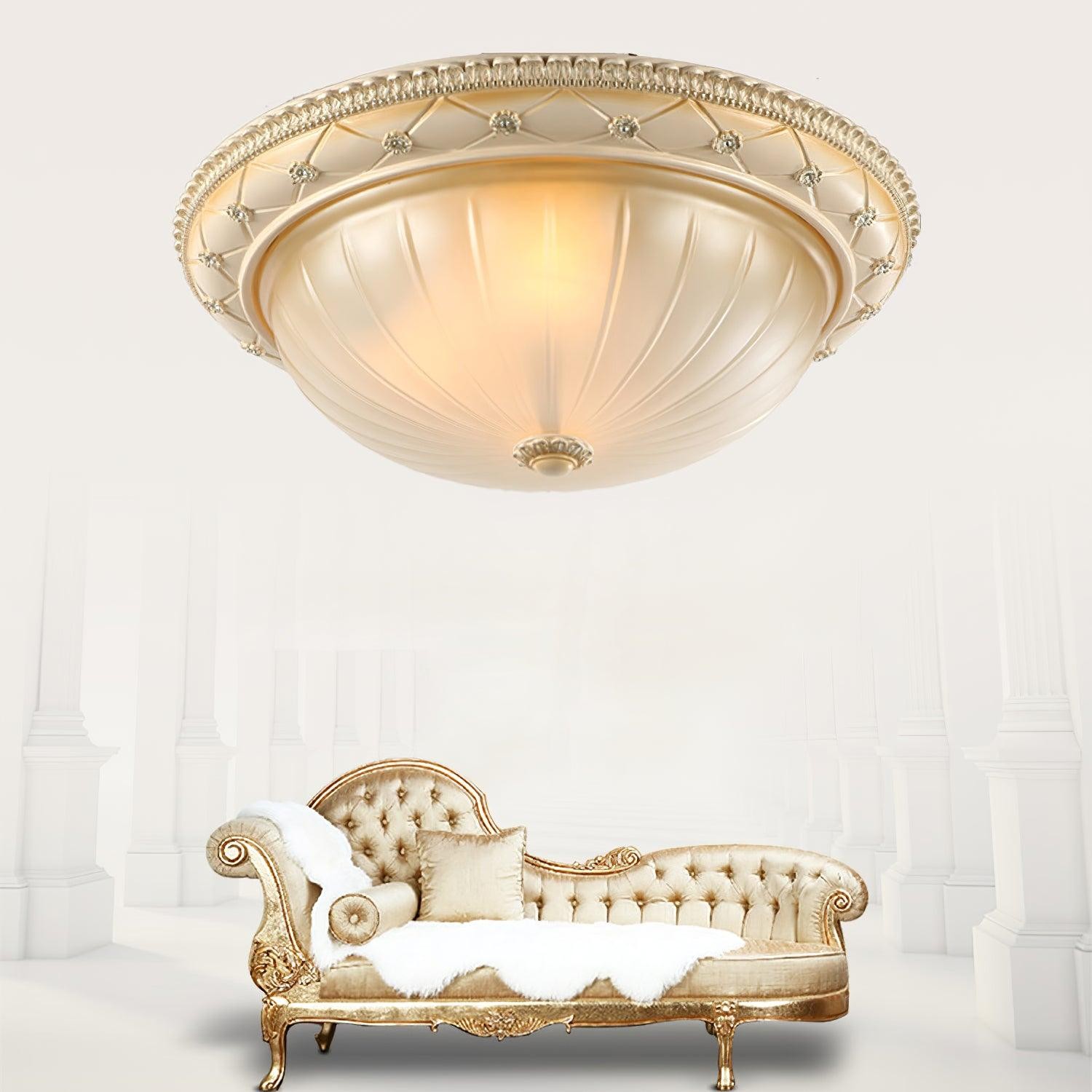 European Vintage Style Resin Ceiling Light for Bedroom M560