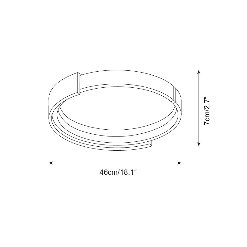 Cerqon Halo Ceiling Lamp D131