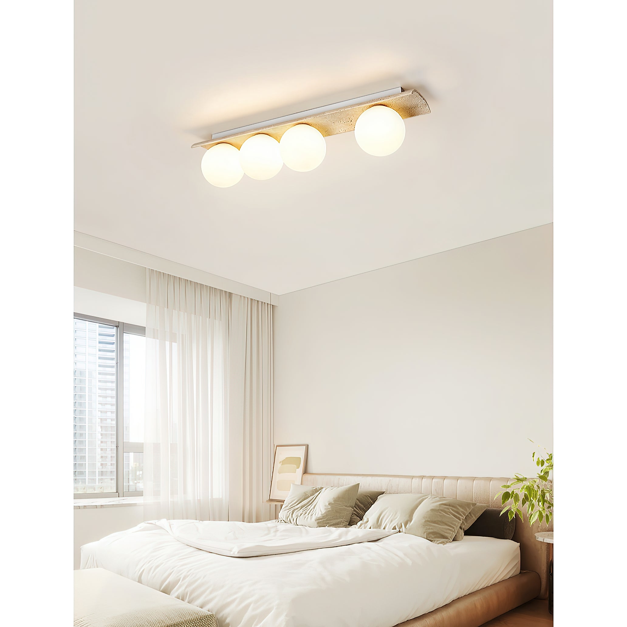 Bianca Globe Ceiling Lamp D689