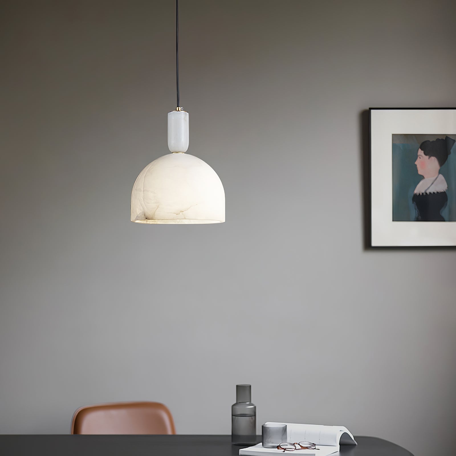 Blair Alabaster Pendant Light D355