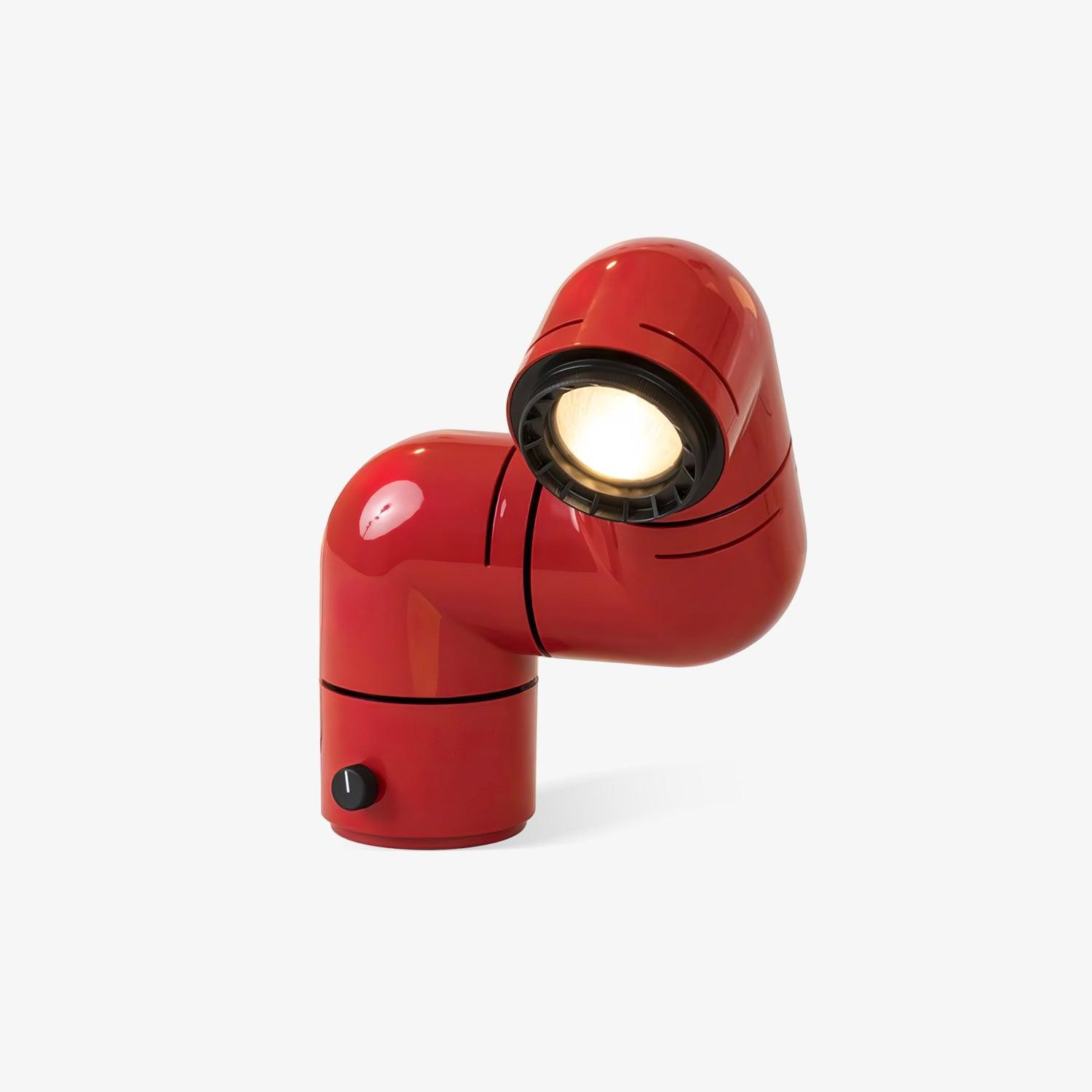 Red Tubular Table Lamp Suitable For Bedroom M20