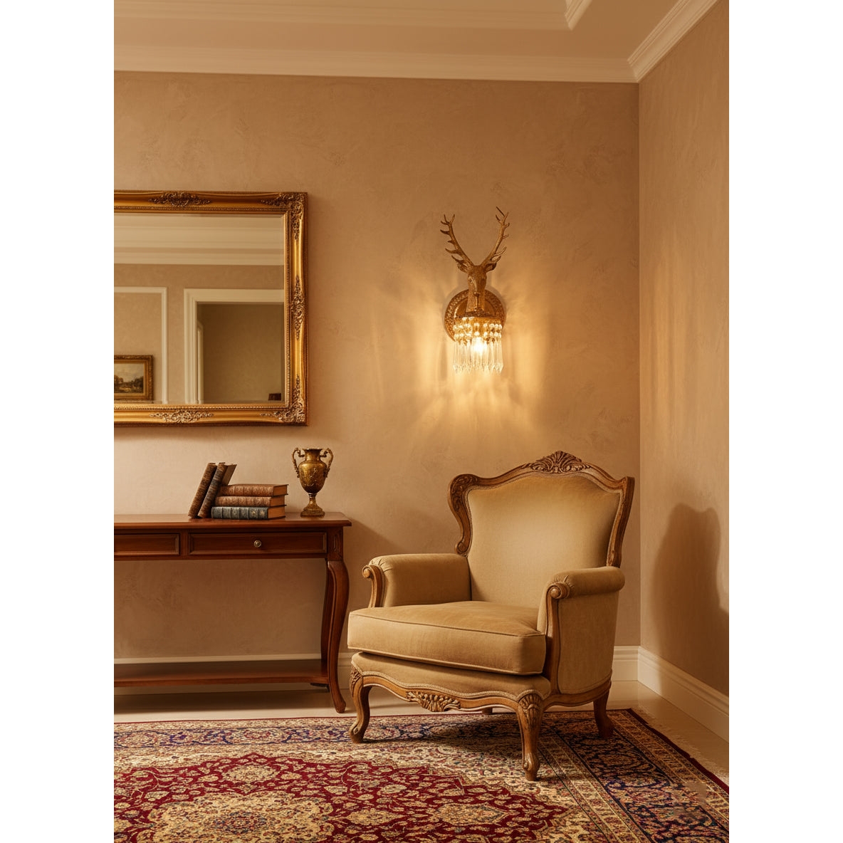 Antler Crystal Wall Lamp D740