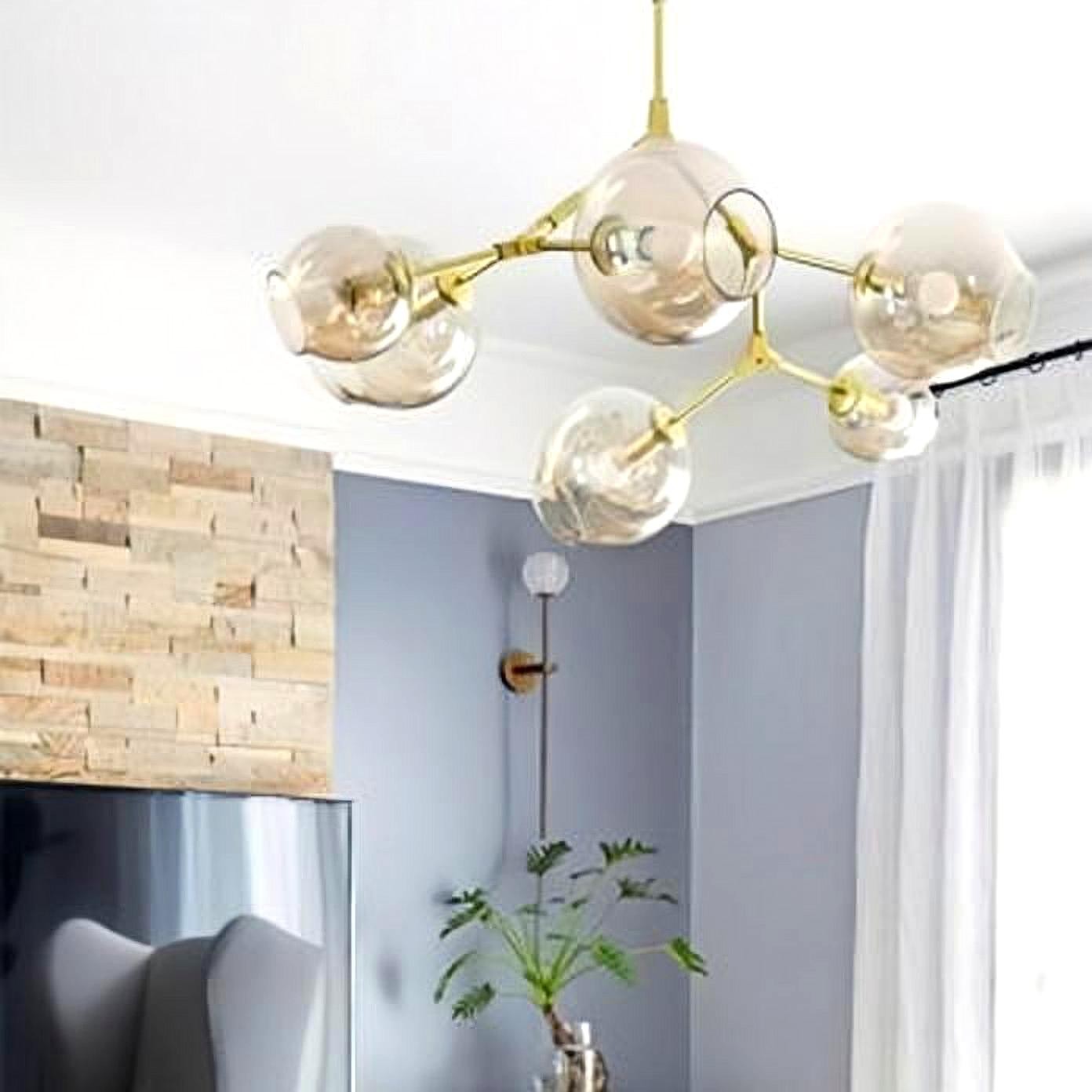 Asymmetrical Articulated Globe Branching Bubble Chandelier